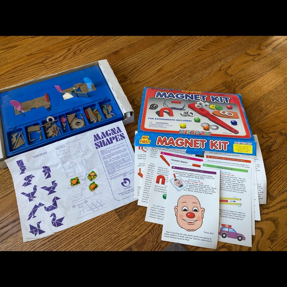 2 Magnetic 🧲 kits / games. My First Magnet Kit and Magna Shapes
